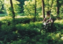 Biker in the verdure
