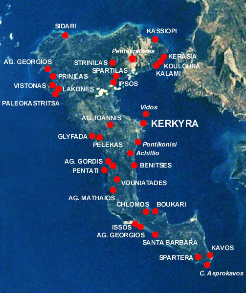 Corfu Map